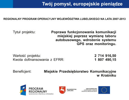 Program Regionalny Program Regionalny
